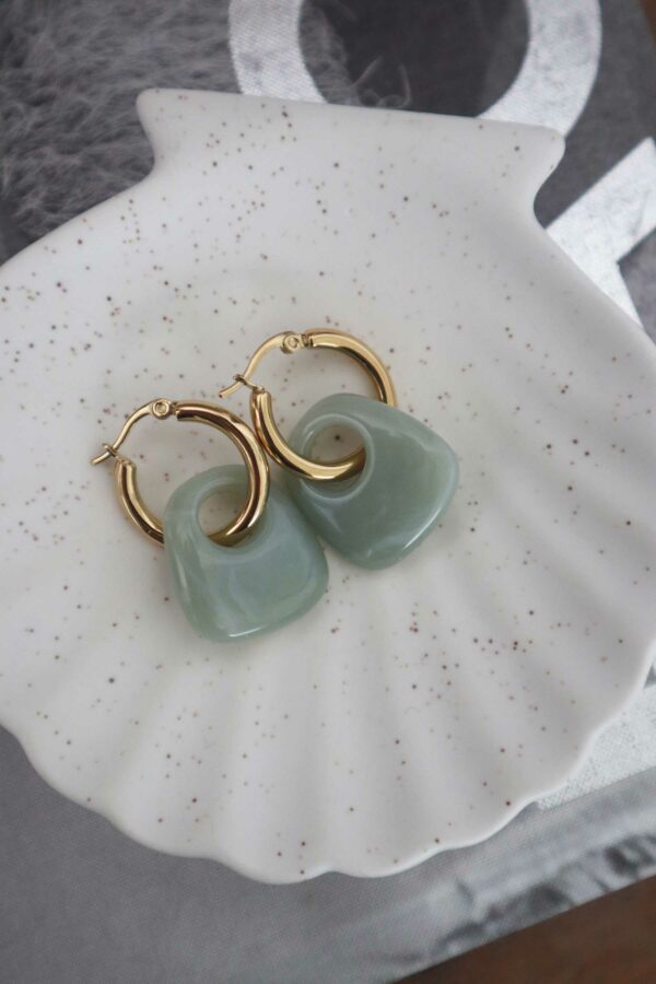 Boucles d'oreilles Ottawa - Vert sauge