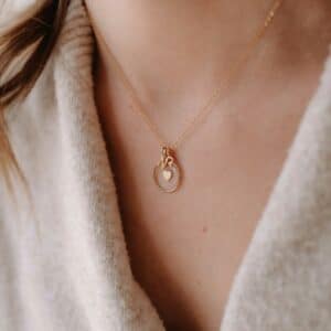 Collier Saint-Amour - Initiales Chéries