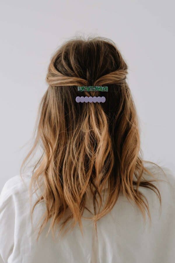 Duo Barrettes - Myosotis Lilas