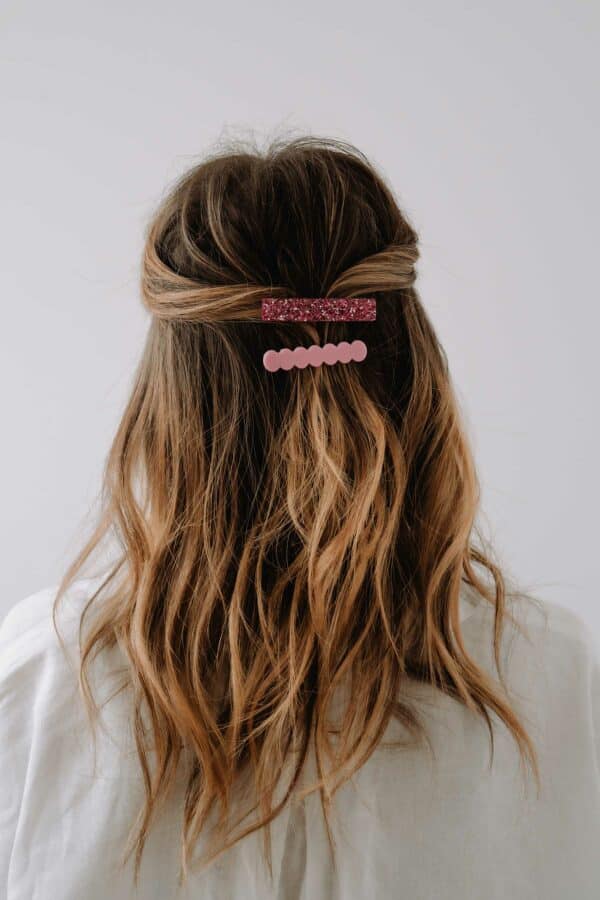 Duo Barrettes - Rubis Pink