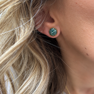Puces d’oreilles turquoise Huahine faites main Atelier R